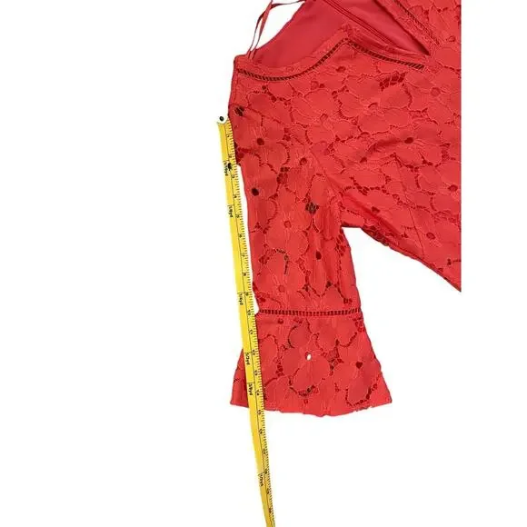 Jessica Howard Lace Coral Shift Dress A-line Women's Size 8P - Picture 9 of 11